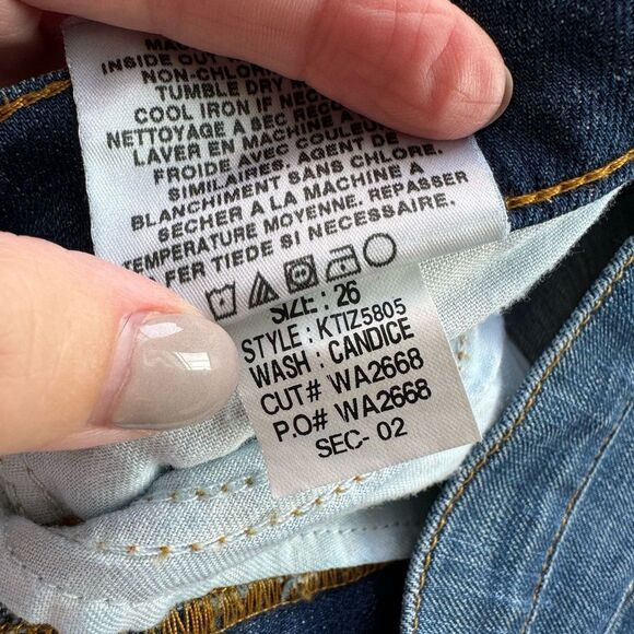 Joe’s Jeans Provocateur Candice Blue Faded Wash Straight Leg Bootcut Size 26 - Picture 12 of 16